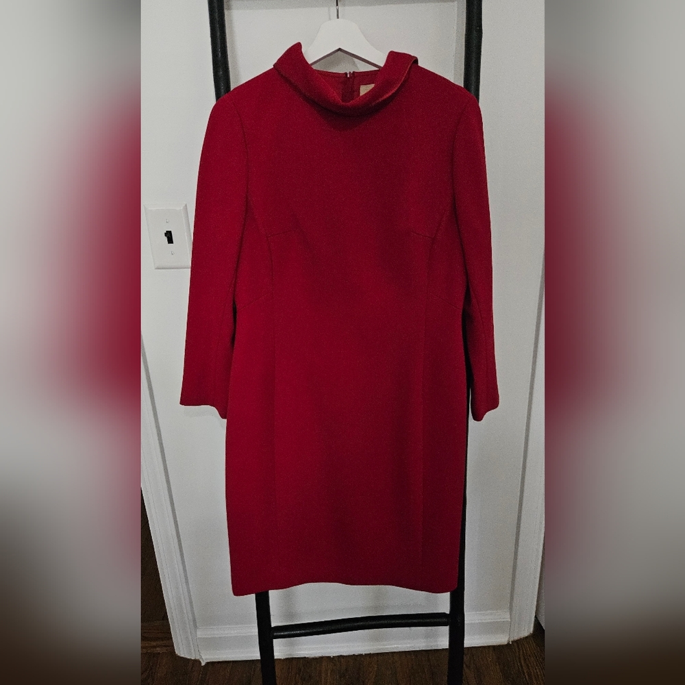 Ports Red Dress with Bow Detail
